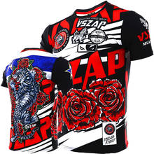 VSZAP tiger fighting Thai boxing sports men's T-shirt mma Thai boxing muscles running fitness speed dry spring 2024 - buy cheap