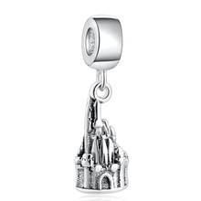 S925 Silver Pendant Bead DIY Jewelry Fairy Dream Castle Dangle Charm fit Lady Bracelet Bangle 2024 - buy cheap