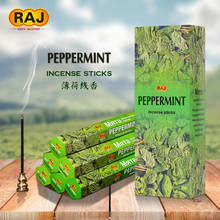RAJ Natural India Stick Incense Bulk,Peppermint Flavor Aroma Therapy,Clean Air Fragrance Relax,Yoga,Meditation,Refresh,Gift Pack 2024 - buy cheap