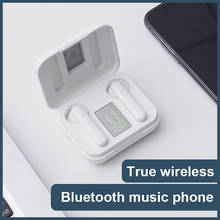 Беспроводные TWS-наушники BOHM L12, мини-наушники Bluetooth 5,0, Спортивная гарнитура с зарядным боксом для всех смартфонов xiaomi, samsung 2024 - купить недорого