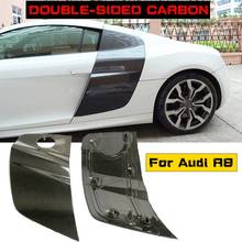 1 pair double side Carbon Fiber Side Door Side Panel Blade Side Scoop Sideblade for Audi R8 V8 V10 2 Door 2008-15 2024 - buy cheap