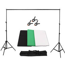Kit de telón de fondo para estudio de fotografía, soporte de Metal con abrazaderas, bolsa de transporte, 2x3m/6,6X10 pies 2024 - compra barato