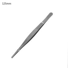 Toothed Tweezers Barbecue Stainless Steel Long Food Tongs Straight Home Tweezer Garden Kitchen BBQ Tool 5 Sizes 2024 - buy cheap