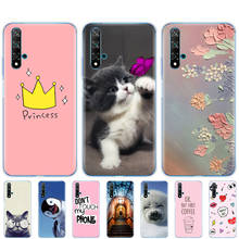 phone case For Huawei Nova 5T Case cover Soft TPU Back Silicone coque For Nova5T 5 T YAL-L21 6.26'' Fundas Bumper cute cat 2024 - buy cheap