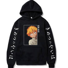 Demon Slayer Pullovers Hoodies Sweatshirts Agatsuma Zenitsu Print Anime Streetwear Tops For Men And Women 2024 - buy cheap