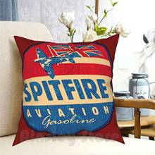 Spitfire-funda de almohada de aviación a gasolina, suave, estampada, para el hogar, aviador, Boeing 2024 - compra barato