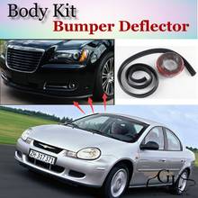 Bumper Lip Deflector Lips For Chrysler Neon Front Spoiler Skirt For Top Gea Friends Car View Tuning / Body Kit / Strip 2024 - buy cheap