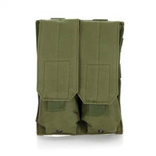 Tactical Molle Double Rifle Magazine Pouch Nylon AR 15 AK47 M4 Airsoft Shotgun Mag Pouch Bag Holder Shooting Hunting Accessories 2024 - buy cheap