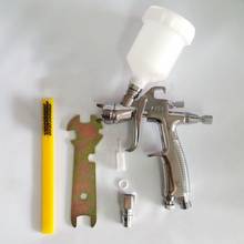 MINI PISTOLA DE PULVERIZACIÓN por gravedad, acero inoxidable, taza de 150ml, pintura de coche, boquilla de 1,0mm 2024 - compra barato