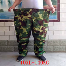 Large Size Men's Cargo Pants Elastic Waist Plus Size 8XL 9XL 10XL Camouflage Army Green Out Door 140KG Military Style Work Pants 2024 - buy cheap