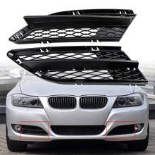 2x frente preto fosco amortecedor inferior luz de nevoeiro grade malha grade compatível para 2008-2012 bmw série 3 e90 sedan e91 wagon 323i 325 2024 - compre barato