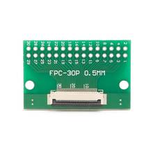 Placa de conversor de solda, 0.5mm fpc/ffc a 2.54mm fpc/ffc smt pcb com conector l4mb 2024 - compre barato