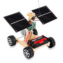 Игрушечный мини-автомобиль «сделай сам» на солнечной батарее с беспроводным дистанционным управлением, научная развивающая игрушка в сборе, игрушки на радиоуправлении, деревянная модель автомобиля для детей 2024 - купить недорого