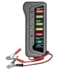 Probador de batería de coche de 12V, alternador Digital, Mini Pantalla de 6 luces LED, herramienta de diagnóstico de coche, probador de batería automática para coche 2024 - compra barato