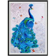 5d Diy Diamond Painting Animal Peacock Mosaic Kit Round Diamond Imitation Cross Stitch Home Decoration 2024 - buy cheap