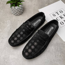 Man Shoes Leather Genuine Men Casual Shoes Fashion Mens Shoes Loafers Moccasins Slip On Men's Flats Male Driving Shoes Black 2024 - buy cheap