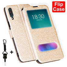 Open window Phone Case For Meizu 16T Case 16 T M928Q PU Leather Flip back Cover For Meizu 16T 16 T Meizu16T Case 6.5" 2024 - buy cheap