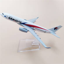 16CM 1:400 Scale Airplanes Malaysia Airlines One World  A330 plane Model Metal Diecast Aircraft Collectible Display toys 2024 - buy cheap