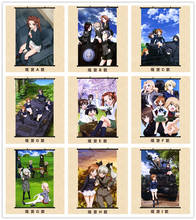 Coscase Japanese Anime GIRLS und PANZER Nishizumi Miho Saori Takebe Reizei Mako Home Decor Wall Scroll Poster Decorative Picture 2024 - buy cheap