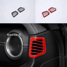 For Jeep Wrangler JL 2018 2019 2020 2021 Car  Sticker Cover Garnish Detector Trim Front Air Condition Outlet Vent Moulding 2pcs 2024 - buy cheap