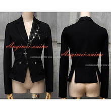fondcosplay hiphop Gothic Tripp Lolita Punk Sweet Fashion Coat Black cotton Jacket Small Leisure Suit Custom-Made[CK1276] 2024 - buy cheap