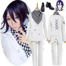 New Danganronpa V3 Ouma kokichi Cosplay Costume Japanese Game School Uniform Suit Outfit Clothes shoes Halloween Carnival Props 2024 - buy cheap