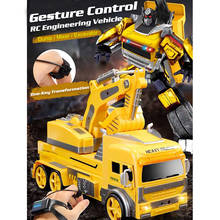 Gesture Control Car RC Transform Robot Toy Dump Truck Excavator Remote Control Cars Gift Toys for Kids Toys for Boys VS Huina 2024 - buy cheap