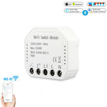 Smart wifi  Wall Switch Breaker Module Smart Life Tuya APP Remote Control Alexa Echo Google Home 1 way 2 Way Switch Module 2024 - buy cheap