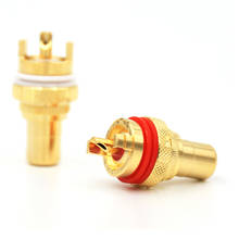 high performance RCA Socket ,gold plate RCA female connector chassis 2024 - buy cheap