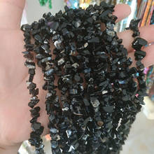 High Quality 5-8mm Natural Black Agates Freeform Gravel DIY Gems Loose Beads Strand 80-85cm Jewelry Making w347 2024 - buy cheap