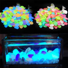 10pcs/lot Luminous Pebbles Rocks Garden Ornaments Stone Glow In The Dark GardenFor Walkways Fish Tank Decorations 2024 - buy cheap