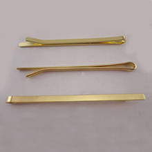 50PCS 2.6mm*5.5cm Golden plain Metal Bobby Pins Hair slide for kids hair barrette DIY Hair Accessories nickle free,lead free 2024 - buy cheap