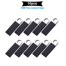 10pcs/lot USB Flash Disk Metal Pen Drive 16GB 32GB 64GB 128GB Pendrives Waterproof USB Stick 2.0 Memory Stick Free logo 2024 - buy cheap