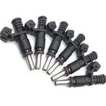 Conjunto de 6 injetores de combustível, 13537531634 e 7531634, para bmw 328i, 330i, 525i, 528i, 530i, x3, x5, z4, original, remanufaturado 2024 - compre barato