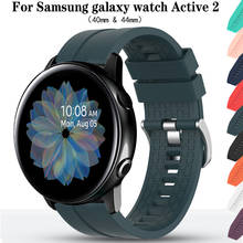Correa de silicona para Samsung galaxy Watch Active 2, banda deportiva de 20mm, 40mm y 44mm, 41mm 2024 - compra barato