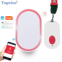 TUYA WIFI Emergency Call Button for Elderly Alarm RF 433mhz Panic SOS Wireless Call Old People Android IOS APP Smart Life 2024 - buy cheap