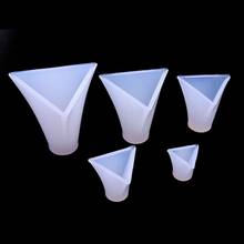 Moldes de silicone de pirâmide 5 tamanhos, molde de fundição de resina epóxi em cone, ferramentas de fabricação de joias de silicone 2024 - compre barato