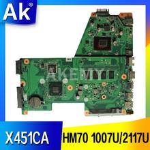 Akemy Laptop motherboard For Asus X451CA F451 F451C X451CA Mainboard REV.2.1 HM70 1007U/2117U 2G RAM GMA HD 3000 2024 - buy cheap