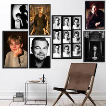 Leonardo DiCaprio, estrella de cine, Actor, arte, lienzo, pintura, póster, pared, decoración del hogar 2024 - compra barato