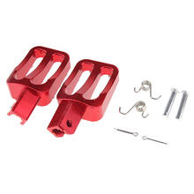 Motorcycle Foot Pegs Universal CNC Footpeg Footrest for Honda CRF XR 50 70 110 M2R SDG DHZ SSR Dirt Bike - Red 2024 - buy cheap