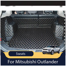 Car Travel Brand Custom Special Trunk Mats For Mitsubishi Outlander 5seats Durable Waterproof Luggage Mats For Outlander 2024 - buy cheap