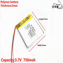 3.7V 750mAh 503337 Liter energy battery Polymer lithium ion / Li-ion battery for mp3 mp4 smart watch speaker POWER BANK 2024 - buy cheap