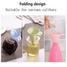 Kitchen Tools High Quality Food Grade Silicone Gel Folding Funnel Folding Telescopic Long Neck Funnel Liquid Filling 2024 - buy cheap
