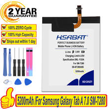 Hsabat-bateria 100% original para samsung galaxy, bateria para samsung galaxy tab a 5200 drive t280 t285 2024 - compre barato