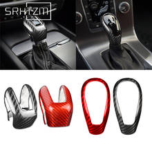 Carbon Fiber Shift Head Knob Trim Cover Handle Sticker Decoration Interior For Volvo XC60 XC90 S60 V60 S90 V90 S80 V40 XC70 2024 - buy cheap