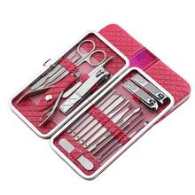 18 pcs Manicure Nail Clipper Set Household Stainless Steel Ear Spoon Nail Clippers Manicure Tool Pedicure Nail Scissor 2024 - buy cheap