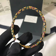 UMGODLY-pulsera de lujo con piedras Multicolor para mujer, pulsera Tribal con placa ovalada, formas geométricas, joyería de Mana 2024 - compra barato