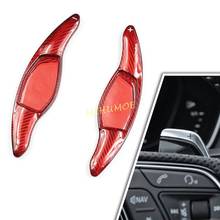 Carbon Fiber Steering Wheel Paddle Shifter For Audi R8 RS3 RS4 RS5 RS Q3 RS Q8 TT RS Red 2024 - buy cheap