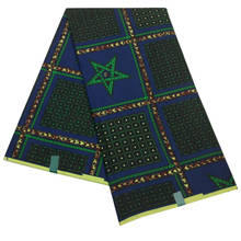 African wax Fabric 100% Polyester 2019 Nigerian Ankara Wax Fabric High Quality Nederlands Batik Fabric 6Yards 2024 - buy cheap