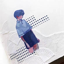 Cinta Washi para hacer tarjetas, diario, DIY, Scrapbooking, etiqueta adhesiva, No.08 2024 - compra barato